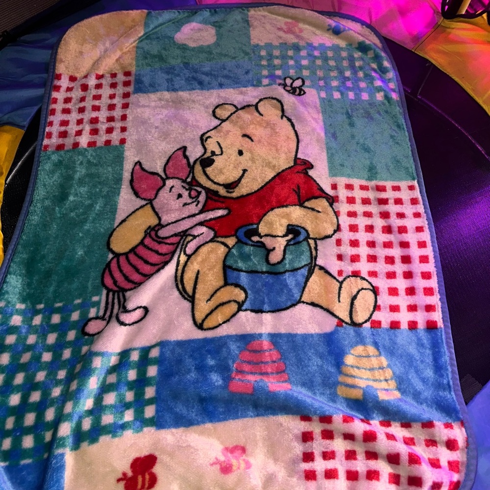 Disney Winnie the Pooh Kids Blanket - Multicolor